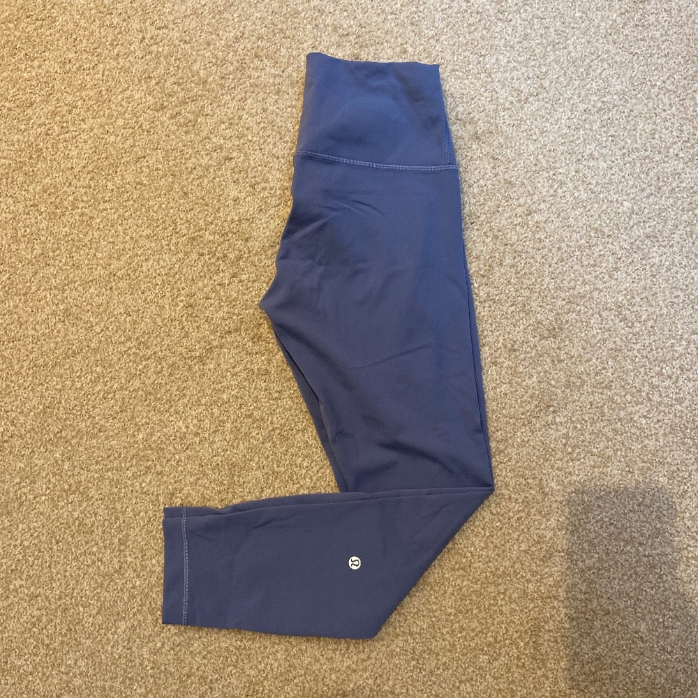Lululemon Wunder Train 25”, size 8, blue